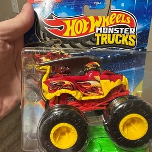 Hot Wheels Dragon Monster Truck Toy - Red and Yellow